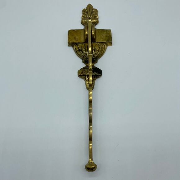 Brass Vintage Door Knocker Welcome Front Door Regency Gold Heavy Timeless - Picture 1 of 9